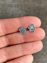 Load image into Gallery viewer, Hamsa stud earrings