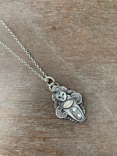 Load image into Gallery viewer, Owl pendant #19 - Rainbow Moonstone