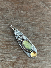 Load image into Gallery viewer, Labradorite Charm with 24k Keum boo