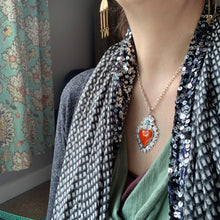 Load image into Gallery viewer, Roserita sacred heart pendant