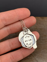 Load image into Gallery viewer, “You Grow Girl” Plant pun charms