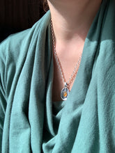 Load image into Gallery viewer, Montana agate double sided dragon egg medallion