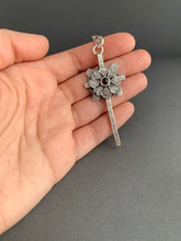 Load image into Gallery viewer, Large garnet cross