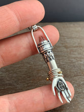 Load image into Gallery viewer, Hand pendant with cross on the palm