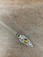 Load image into Gallery viewer, Owl pendant #21 - Whiskey Quartz