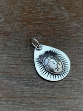 Load image into Gallery viewer, Anatomical Heart Charm Medium Tear Drop