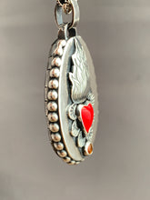 Load image into Gallery viewer, Our lady of Guadalupe and sacred heart double sided necklace