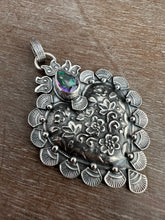 Load image into Gallery viewer, Mystic Topaz Sacred Heart pendant