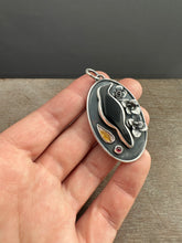 Load image into Gallery viewer, Basenite Crow Necklace pair