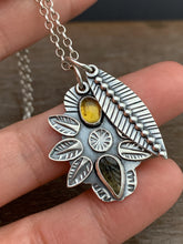 Load image into Gallery viewer, Tourmaline Leaf Charm Set
