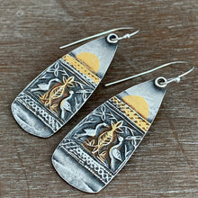Load image into Gallery viewer, Keum Boo Bird Earrings