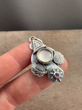 Load image into Gallery viewer, Abalone Shell and Amethyst charm