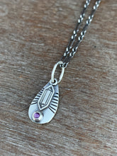 Load image into Gallery viewer, Amethyst and crystal charm necklace