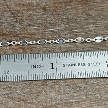 Load image into Gallery viewer, Add a chain to a necklace, small sparkly 2.6mm sequin sterling chain