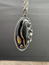 Load image into Gallery viewer, Basenite Crow Necklace pair