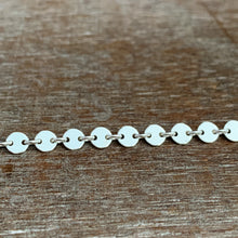 Load image into Gallery viewer, Add a chain to a necklace, small sparkly 4mm sequin sterling chain
