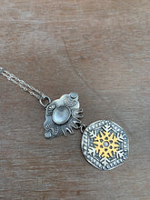 Load image into Gallery viewer, Frosty Abalone Snowflake Pendant