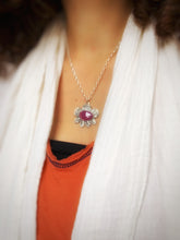 Load image into Gallery viewer, Purple/Pink Sapphire Pendant