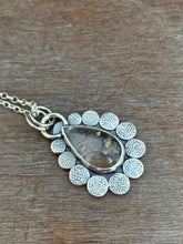 Load image into Gallery viewer, Small Quartz Medallion with Pyrite Inclusions