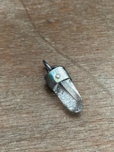 Load image into Gallery viewer, Small Icy Quartz crystal point necklace