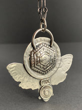 Load image into Gallery viewer, Silver Moth pendant