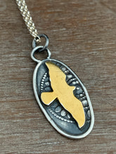 Load image into Gallery viewer, #3 24k Keum Boo Hawk Silhouette On a Stamped Background