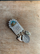 Load image into Gallery viewer, Plume agate medallion