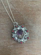 Load image into Gallery viewer, Melody Stone and Garnets Pendant