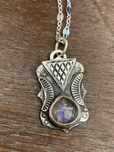 Load image into Gallery viewer, Purple Labradorite charm necklace set
