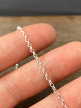 Load image into Gallery viewer, Add a chain to a necklace, small delicate sterling chain, 2mm Oval Rolo Chain