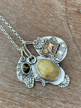 Load image into Gallery viewer, Rutilated quartz tourmaline and lion collection