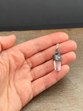 Load image into Gallery viewer, Small Icy Quartz crystal point necklace