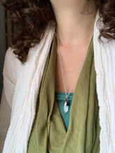 Load image into Gallery viewer, Small Icy Quartz crystal point necklace