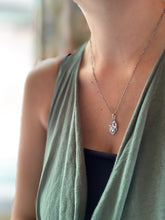 Load image into Gallery viewer, Heart and eye charm necklace