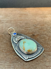 Load image into Gallery viewer, Small seven dwarfs and kyanite pendant