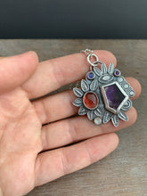 Load image into Gallery viewer, Melody Stone and Tourmaline with Iolite, Amethyst, and Moonstone Pendant
