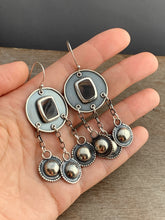 Load image into Gallery viewer, Montana agate jingle earrings