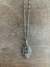 Load image into Gallery viewer, Watermelon tourmaline leaf charm