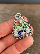 Load image into Gallery viewer, Clear Millefiori glass pendant