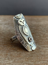 Load image into Gallery viewer, Size 8 owl ring