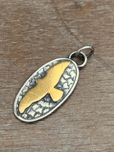 Load image into Gallery viewer, 24k Keum Boo Hawk Silhouette On a Stamped Background