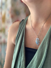 Load image into Gallery viewer, Kazakhstan lavender turquoise charm necklace
