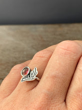 Load image into Gallery viewer, Pink tourmaline and antler accent size 7
