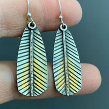 Load image into Gallery viewer, Keum Boo Feather Earrings