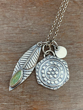 Load image into Gallery viewer, “Crazy plant lady” Turquoise Plant Pun Charm