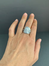 Load image into Gallery viewer, Medium Size 7.5 sacred heart shield ring