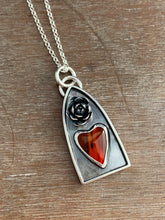 Load image into Gallery viewer, Rosarita and Cast Succulent Sacred Heart Pendant