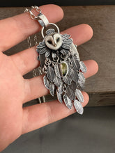 Load image into Gallery viewer, owl medallion with Laura Mears owl face by proxartist