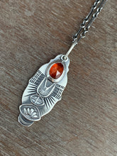 Load image into Gallery viewer, Orange kyanite charm necklace
