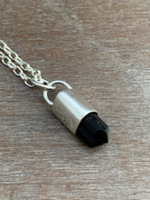 Load image into Gallery viewer, Black tourmaline crystal necklace
